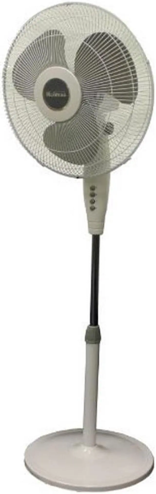 Alt view image 5 of 15 - Holmes Oscillating 16" Blade Whole Room Standing Fan Black 2115138