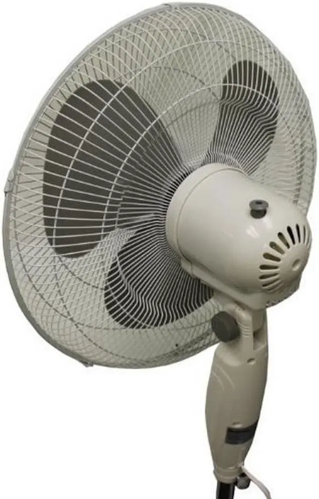 Alt view image 4 of 15 - Holmes Oscillating 16" Blade Whole Room Standing Fan Black 2115138
