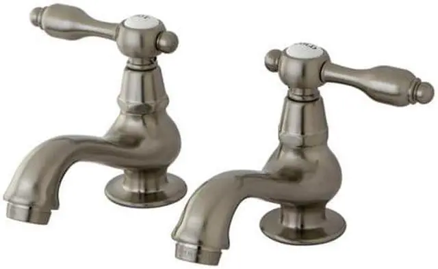Main image of Kingston Brass Tudor Classic Basin Faucet, KS1108TAL, Satin Nickel