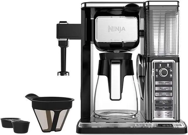 Alt view image 15 of 20 - Ninja - Coffee Bar 10-Cup Coffeemaker - Black/Stainless