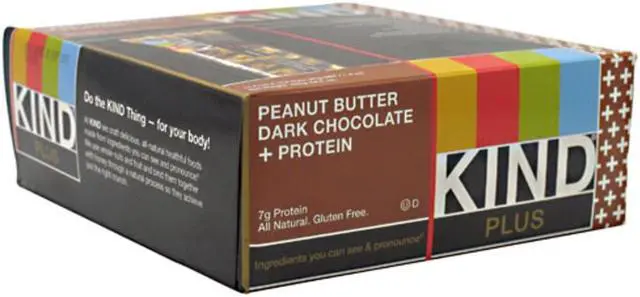 Alt view image 4 of 13 - KIND Plus Peanut Butter Dark Chocolate + Proteins - Box of 12 Bars by Kind