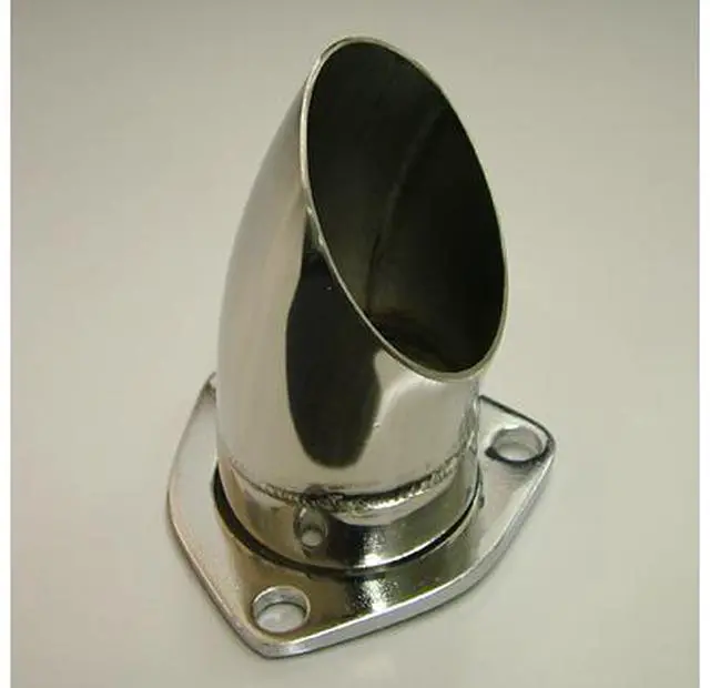 Main image of QTP 11250 2.5" 2-1/2" Polished Stainless Exhaust Tip Turndown Adjustable