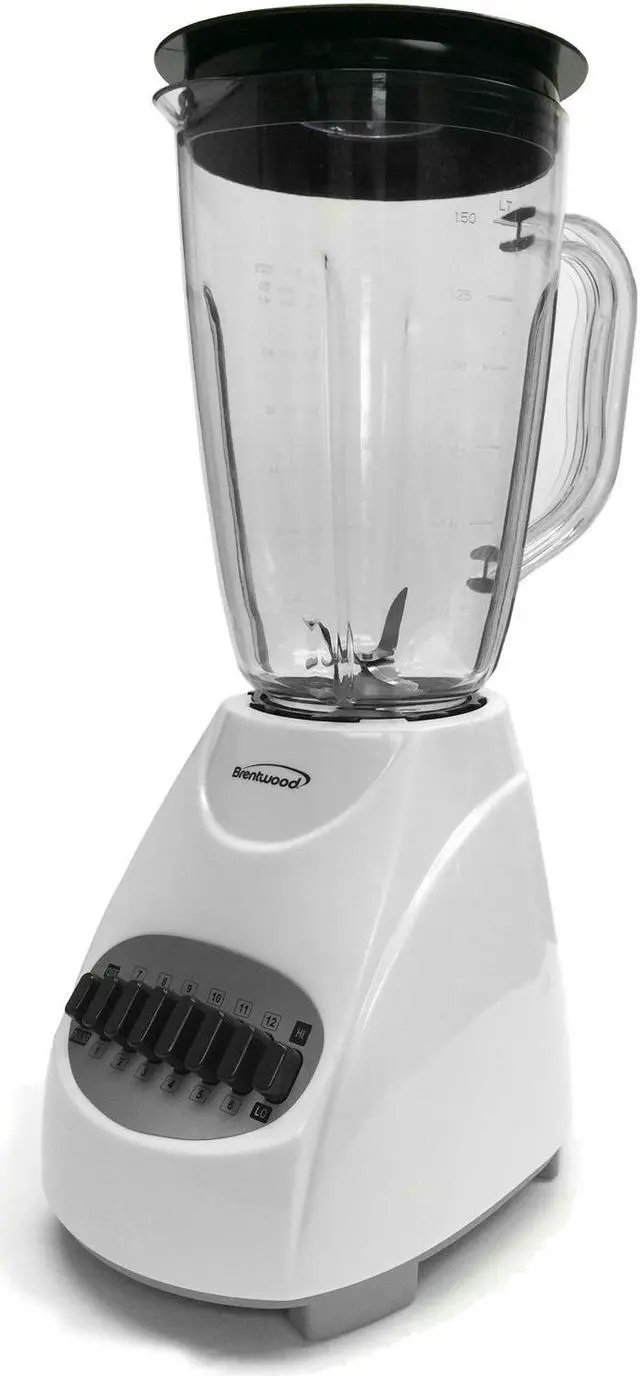 Main image of Brentwood Home Kitchen 12-Speed Blender With 1.5 Liter Plastic Jar White