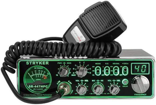 Alt view image 2 of 6 - Stryker AM/FM 10M Radio w/7 Color LED Backlit Face Plate 90+ Watts Peak Output Power