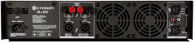 Alt view image 3 of 17 - Crown XLI800 Stereo 600-Watt Power Amplifier