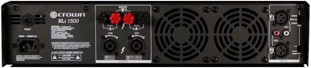 Main image of Crown 1500 Amplifier 450W RMS 2 Channel Dark Gray NXLI15000US