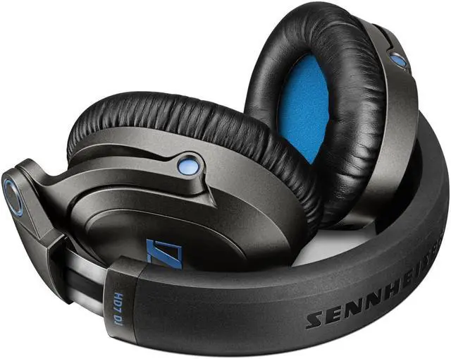 Alt view image 2 of 8 - Sennheiser HD7 DJ Headphones Closed Over-Ear (Black)