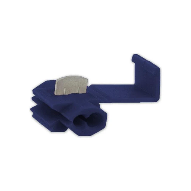 Alt view image 2 of 3 - NEW XSCORPION QS1614B BLUE QUICK SPLICE TOP CONNECTORS 14 - 16 GAUGE 50 PER BAG