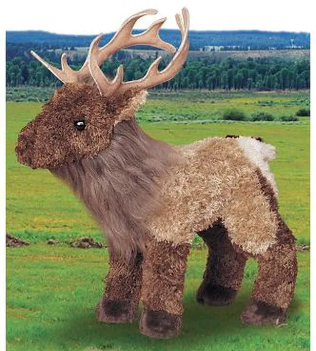 Alt view image 3 of 7 - Douglas 8" Plush Animal Eddie Elk