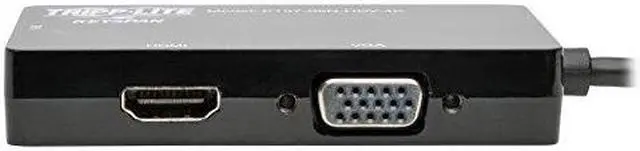 Alt view image 4 of 16 - Tripp Lite 6In Mini Displayport To Vga / Dvi / Hdmi Adapter Converter 4Kx 2K 6"