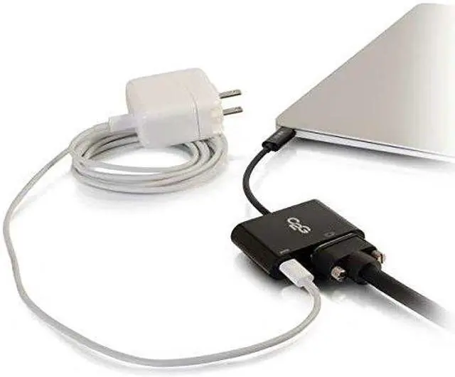 Main image of C2G USB-C TO VGA VIDEO ADAPTER CONVERTER WITH POWER DELIVERY - BLACK - USB TO VG