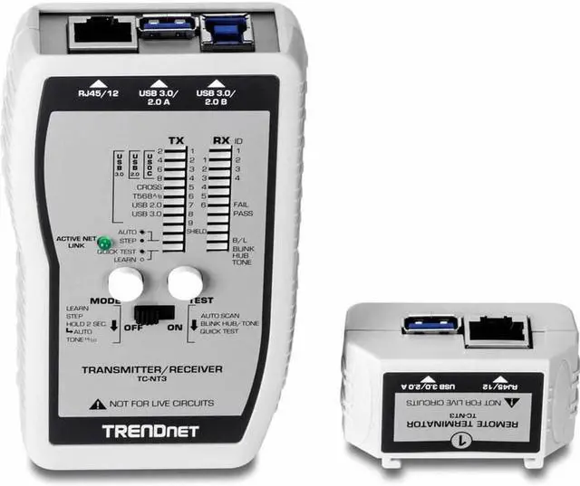 Alt view image 2 of 17 - TRENDnet VDV and USB Cable Tester, TC-NT3