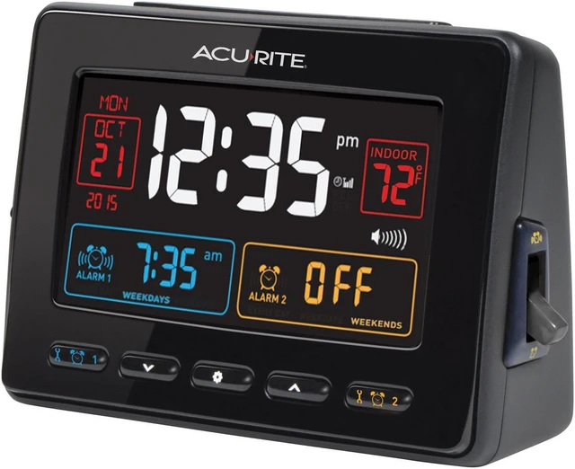 AcuRite Atomic Dual Alarm Clock 13024A1 - Newegg.com