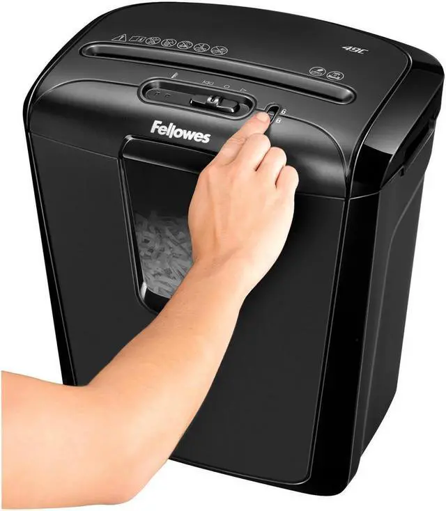 Alt view image 11 of 20 - Fellowes 49C Cross-Cut Shredder