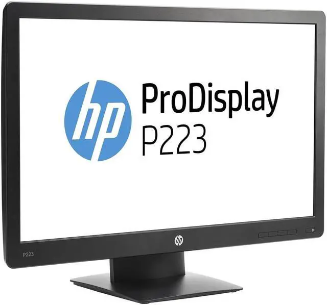 Alt view image 2 of 6 - HP ProDisplay P223 21.5" LED Monitor, 1920 x 1080, 16:9, 3000:1, 250 cd/m2, VGA, DisplayPort, Tilt Adjustable, 178/178 Viewing Angle