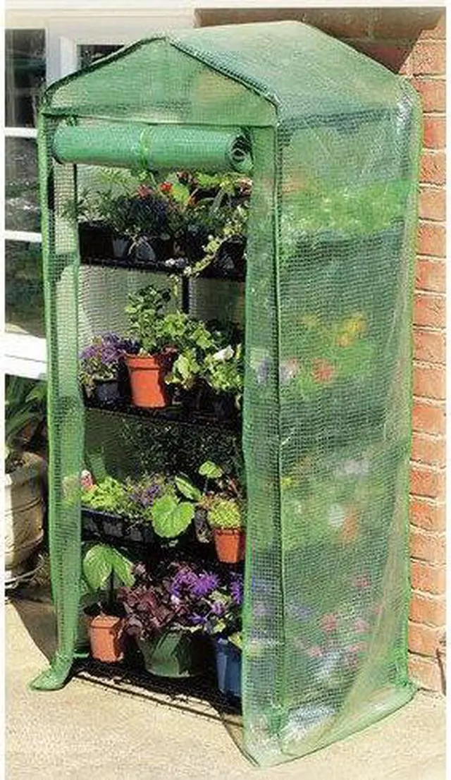 Alt view image 9 of 11 - GARDMAN USA 7600 4 Tier Growhouse Greenhouse
