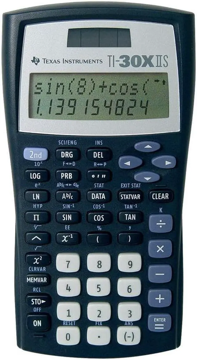 Alt view image 6 of 15 - Texas Instruments TI-30X IIS Scientific Calculator - 2 Line(s) - LCD - Battery/Solar Powered