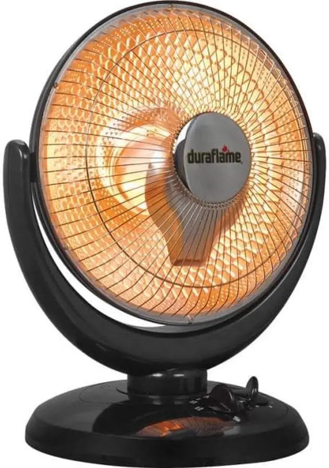Alt view image 3 of 3 - Duraflame DFH-IH-15-O Parabolic Oscillating Radiant Heater - Halogen - Electric - Electric - 400 W to 800 W - 2 x Heat Settings - Gray