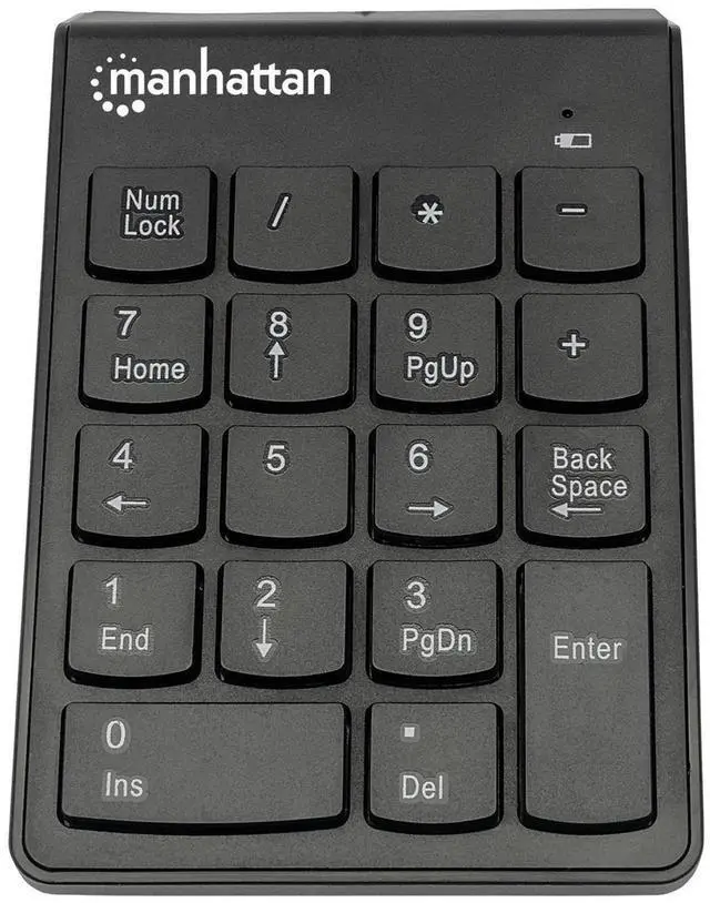 Alt view image 7 of 19 - NUMERIC WIRELESS USB KEYPAD, WITH USB MICRO RECEVIER, 18 FULL-SIZE KEYS, BLACK .