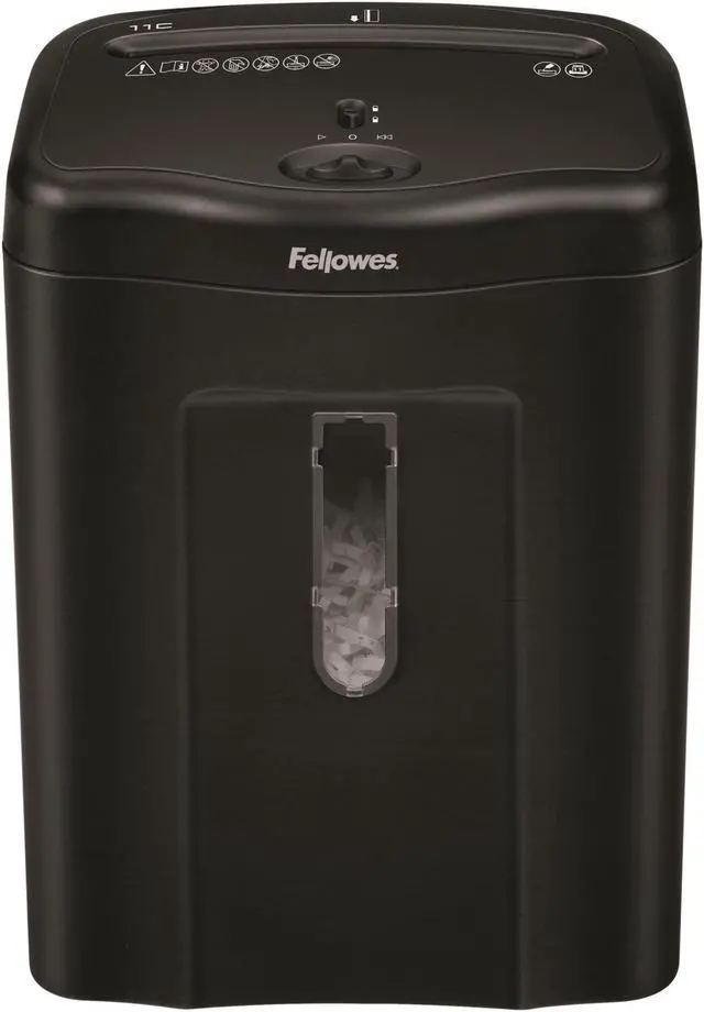 Alt view image 4 of 20 - Fellowes Powershred 11C Cross-Cut Shredder 11 Sheet Capacity 4350001