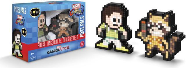 Alt view image 2 of 6 - PDP Pixel Pals - Marvel vs. Capcom - Rocket Raccoon vs. Chris Redfield