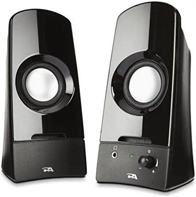 Alt view image 2 of 20 - Cyber Acoustics Curve Sonic 2.0 Speaker System - 3 W RMS