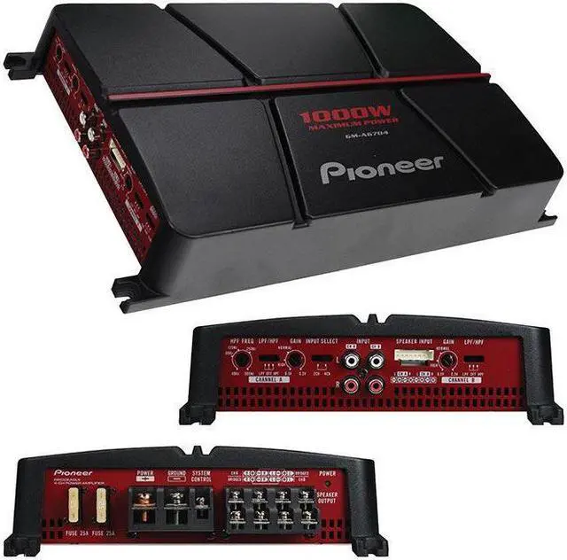 Alt view image 9 of 17 - GM Series Class AB Amp (4 Channels, 1,000 Watts max) - GM-A6704