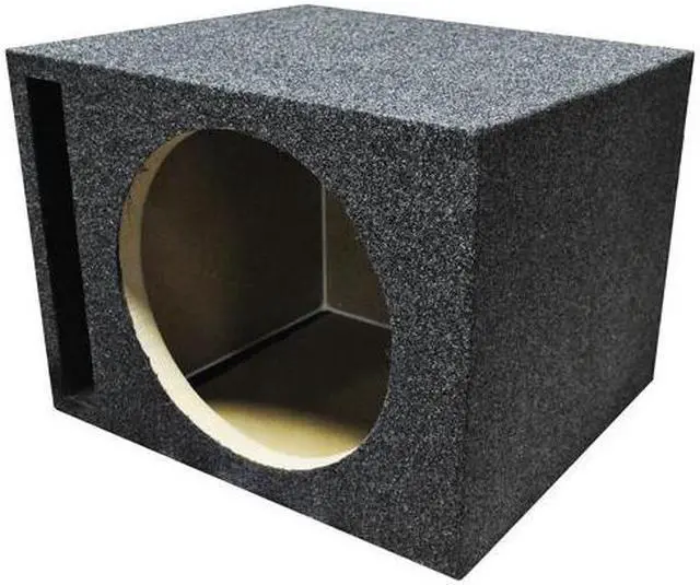 Alt view image 2 of 8 - Qpower QHD110V Empty Woofer Box Single 10" MDF;Vented Bass Box