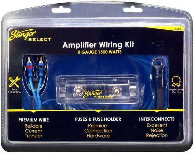 Alt view image 4 of 15 - STINGER SSK0 Select Wiring Kit with Ultra-Flexible Copper-Clad Aluminum Cables (0 Gauge)
