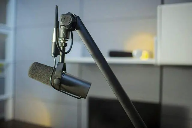 Alt view image 5 of 11 - Gator Cases Deluxe Frameworks Desktop Mic Boom Stand