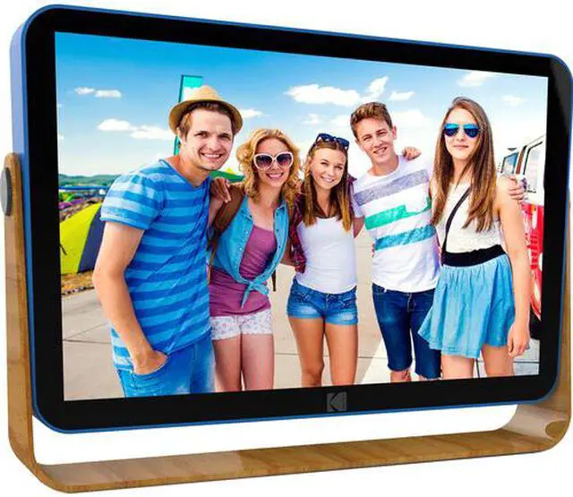 Alt view image 3 of 10 - Kodak 10" WiFi Enable Rechargeable Digital Photo Frame RWF-108 (Blue)