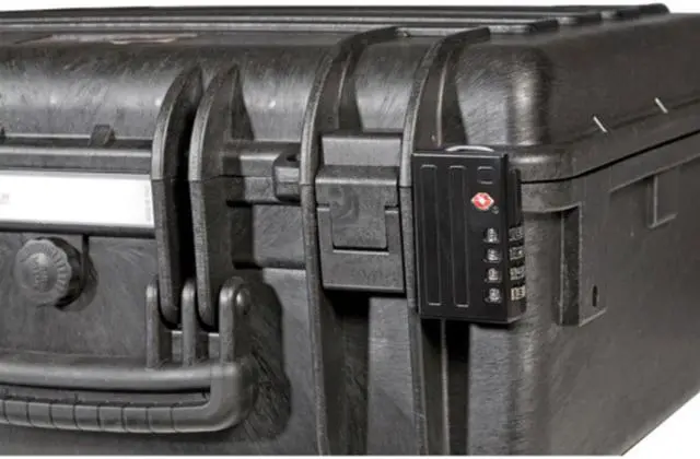 Alt view image 2 of 2 - Explorer Cases Digilock 4-Digit TSA Approved Combination Padlock (Black) works exclusively with Explorer Cases