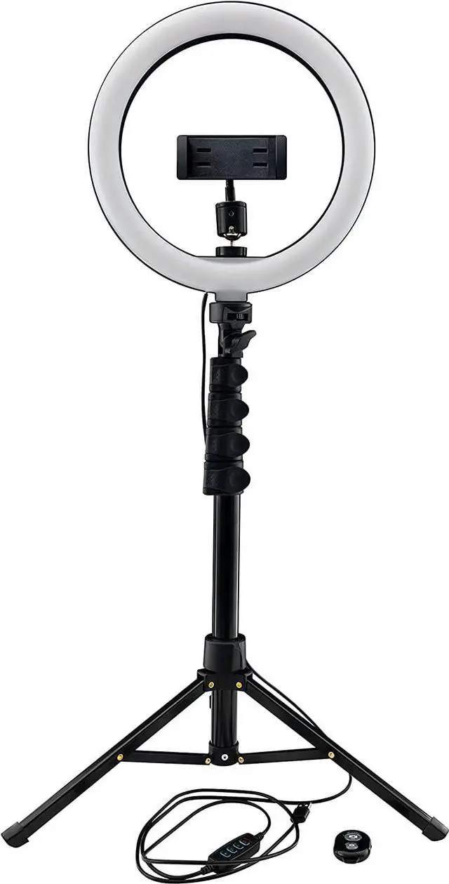 Main image of Mackie mRING-10 - 10" 3-Color Ring Light Kit with Stand and Remote