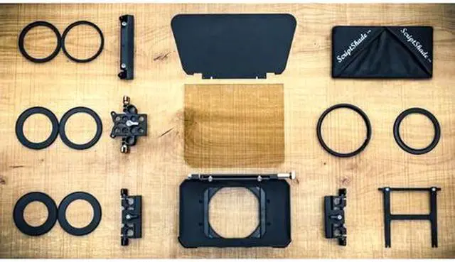 Alt view image 5 of 5 - Genustech ScriptShade Matte Box Ultimate Wide-Angle Teleprompter Kit