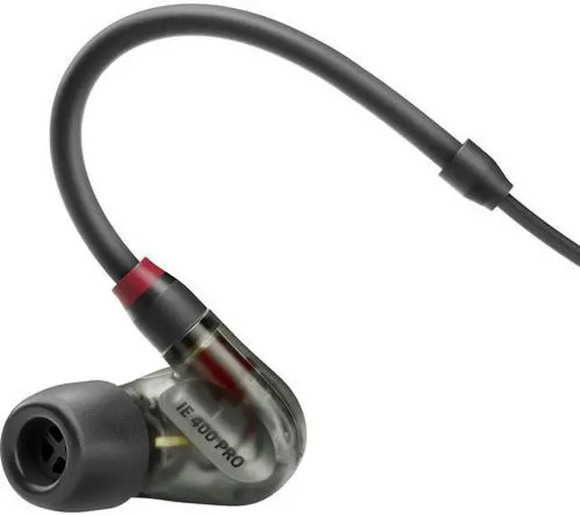 Alt view image 3 of 10 - Sennheiser IE 400 PRO In-Ear Headphones for Wireless Monitoring Systems (Smoky Black)