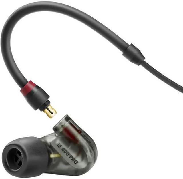 Alt view image 6 of 10 - Sennheiser IE 400 PRO In-Ear Headphones for Wireless Monitoring Systems (Smoky Black)