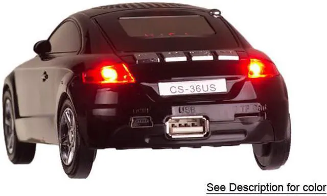 Alt view image 2 of 2 - QuantumFX CS-36US Portable Car Tunes Speaker with USB/Micro SD Port and FM Radio (Red)
