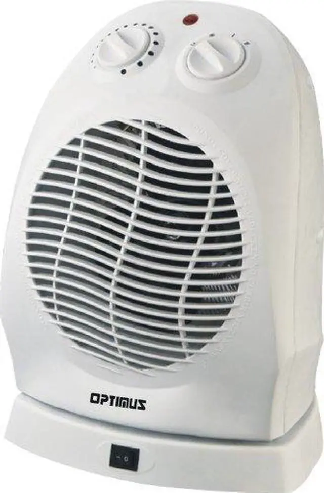 Alt view image 4 of 4 - Optimus H1382 Heater Fan Oscillating Thermostat Portable