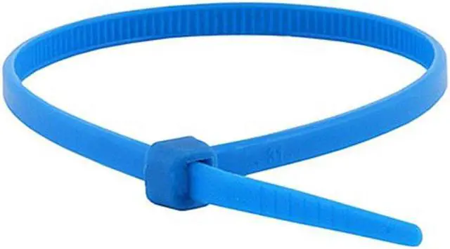 Alt view image 2 of 4 - Monoprice Cable Tie 4 inch 18LBS, Blue (2 Packs of 100)