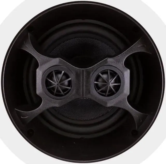 Alt view image 2 of 15 - Monoprice 100W 6.5" 3 Way Glass Composite Stereo In-Ceiling Speaker White 104619