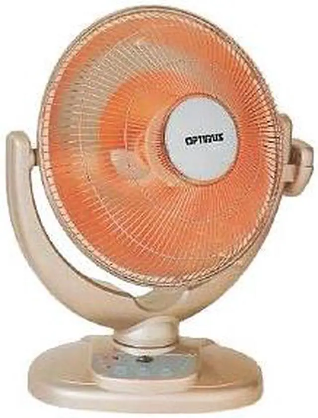 Alt view image 3 of 11 - OPTIMUS H-4438 Optimus h-4438 14 oscillating dish heater with remote