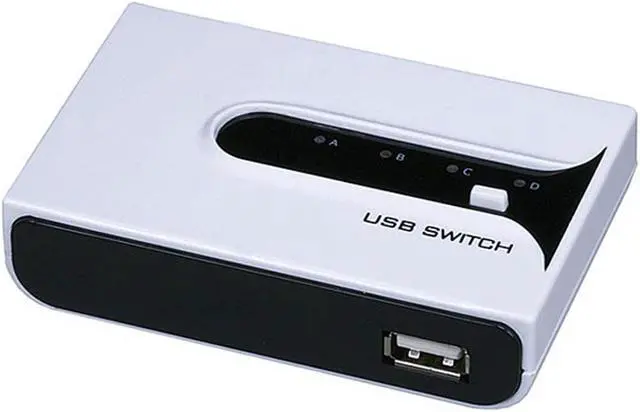 Alt view image 9 of 10 - Monoprice USB 2.0 Sharing Switch 4 to 1 with (2) A to B cable