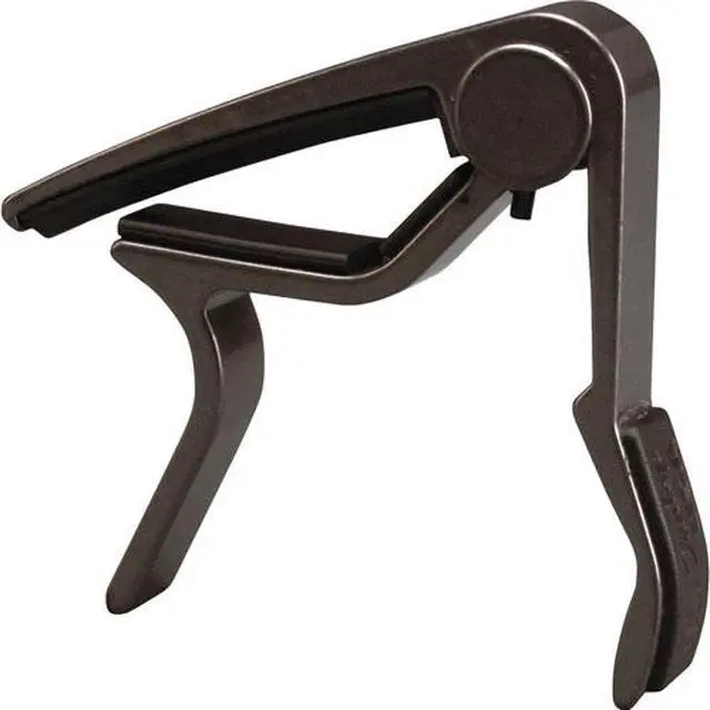 Main image of Dunlop Curved Acoustic Guitar Capo - Smoked Chrome