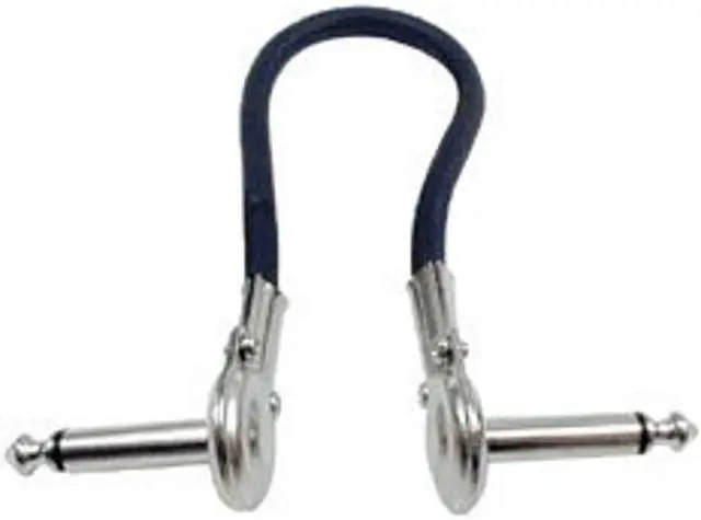 Main image of HOSA IRG-100.5 Low Profile Guitar Pedal Pancake Patch Jumper Cable 1/4" - 6"