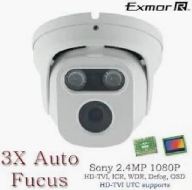 Main image of HD TVI In/Outdoor Matrix IR Night Vision camera 3x Auto Fucus Control by UTC 2.8-8mm
