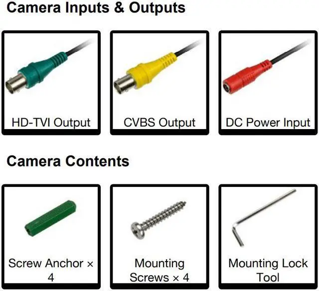 Alt view image 4 of 5 - Eyemax TIV-032V-W HD-TVI 1080p Outdoor Vandal IR DOME Camera 2.8-12mm 12V DC