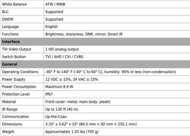 Alt view image 4 of 4 - Eyemax Magic series TIR-GM5742V-W HD-TVI 5MP Outdoor Bullet IR Camera, 2.7mm-13.5 mm Motorized 12V DC