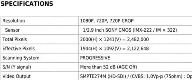 Alt view image 3 of 5 - Eyemax Superdome Series Indoor IR Dome 1080P HD-SDI, EX SDI Camera UDR-2542V 2.8-12mm 12V DC ( Made In Korea ) Black Case