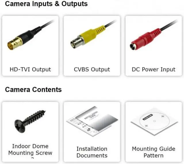 Alt view image 5 of 6 - Eyemax Superdome Series Indoor IR Dome 1080P HD-TVI Camera TDR-2544V, 2.8-12mm Dual Power ( Made In Korea ) White case