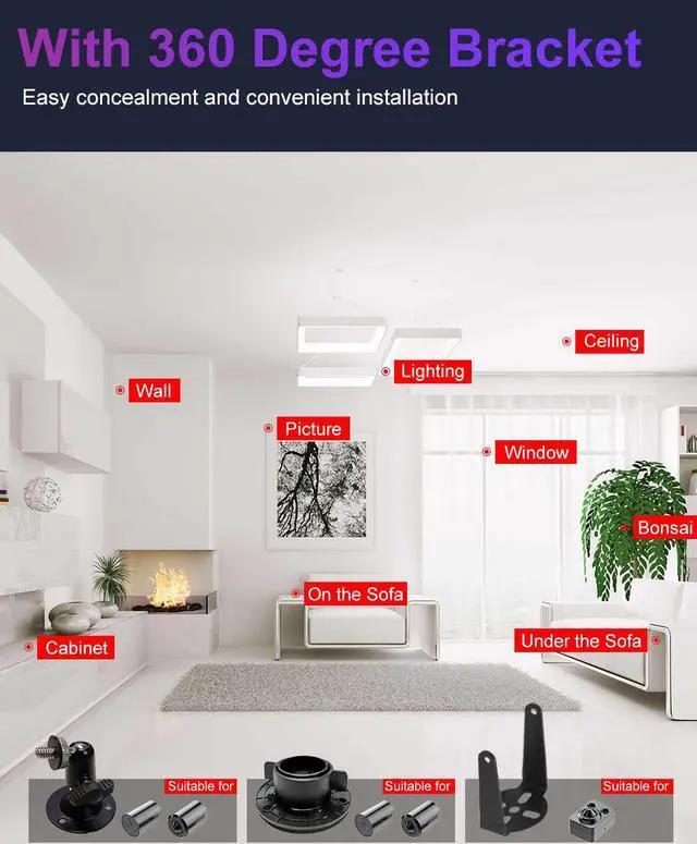 Alt view image 6 of 7 - Mini HD TVI 4In1 2.1MP sony exmor starvis low light 1080P Bullet cctv camera 3.7mm pinhole lens dual mount